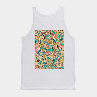 Floral Pattern Colorful Cartoon: Whimsical Flower Magnet Tank Top